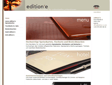 Tablet Screenshot of edition-e.com